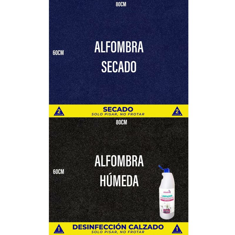 

Alfombra Desinfectante Suelas Calzado (3 vinilos)