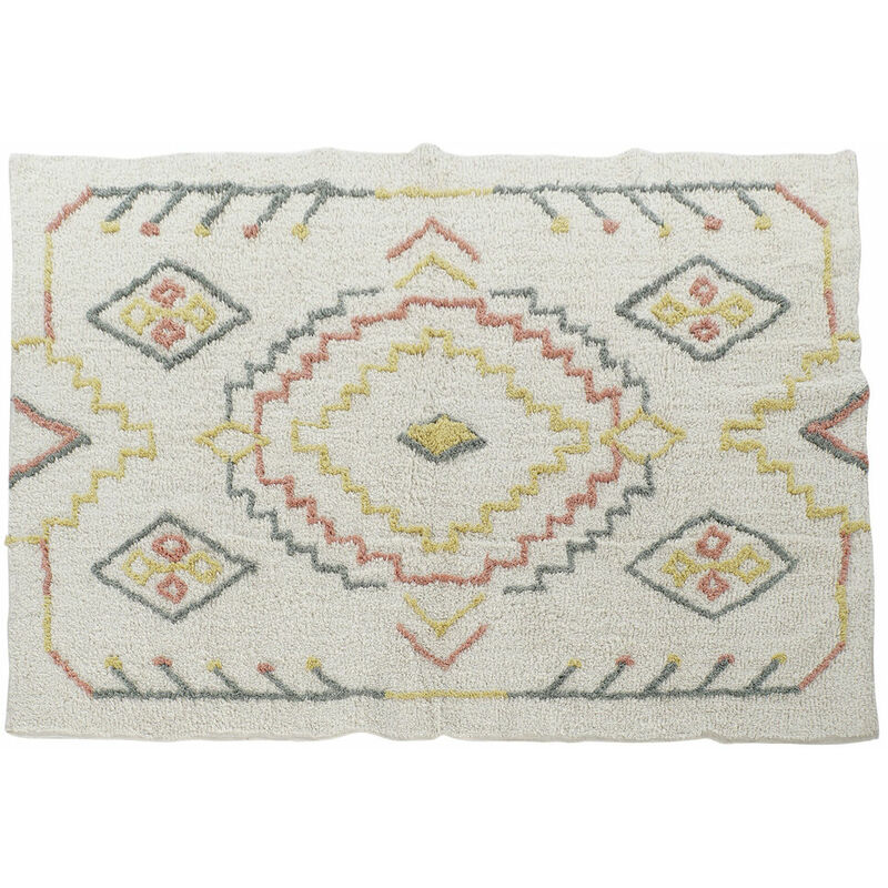 

Alfombra DKD Home Decor Algodón Boho (200 x 237 x 1 cm)