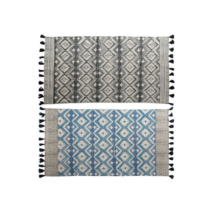 

Alfombra DKD Home Decor Algodón Boho (90 x 154 cm)