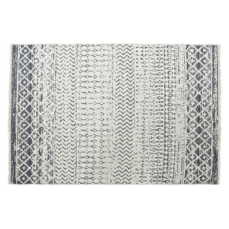 

Alfombra DKD Home Decor Blanco Gris Poliéster Algodón (120 x 180 x 1 cm)