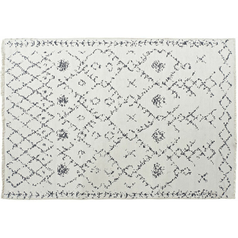 

Alfombra DKD Home Decor Blanco Gris Poliéster Algodón (160 x 230 x 1 cm)