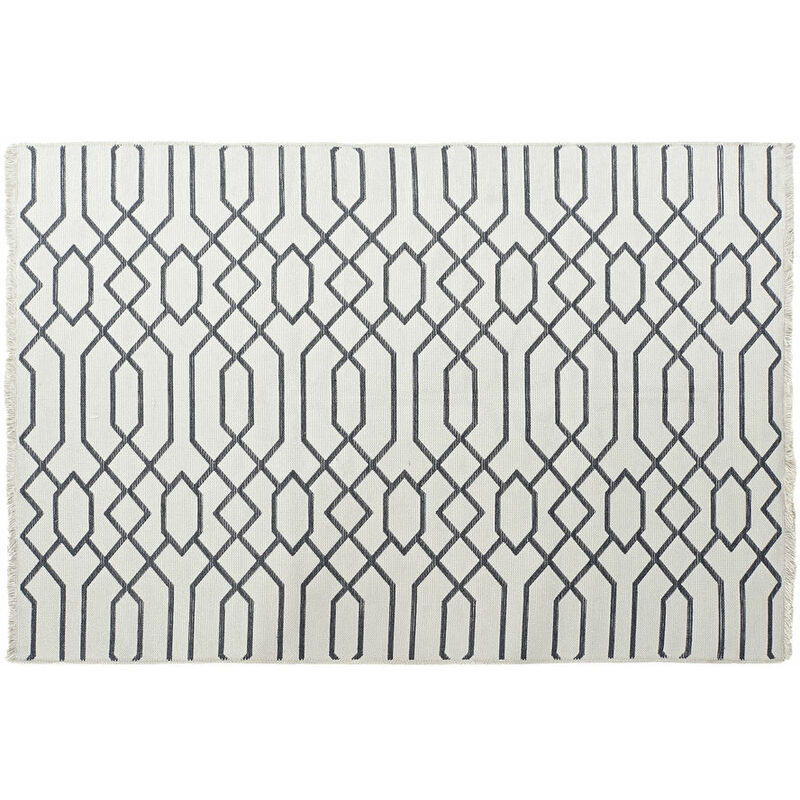

Alfombra DKD Home Decor Blanco Gris Poliéster Algodón (160 x 230 x 1 cm)