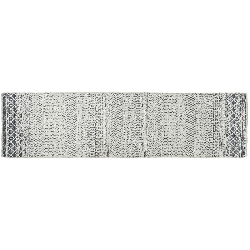 

Alfombra DKD Home Decor Blanco Gris Poliéster Algodón (60 x 240 x 1 cm)