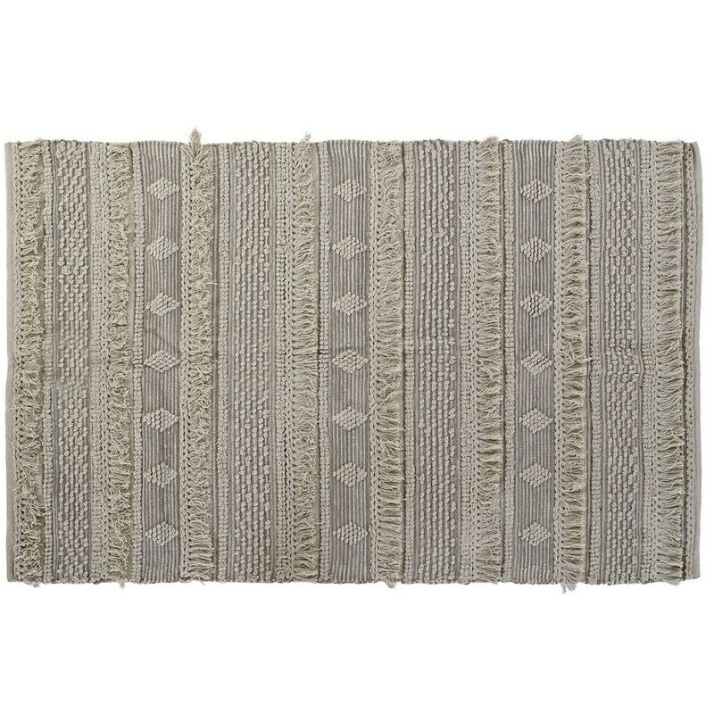 

Alfombra DKD Home Decor Con flecos Algodón Boho (160 x 230 x 1 cm)