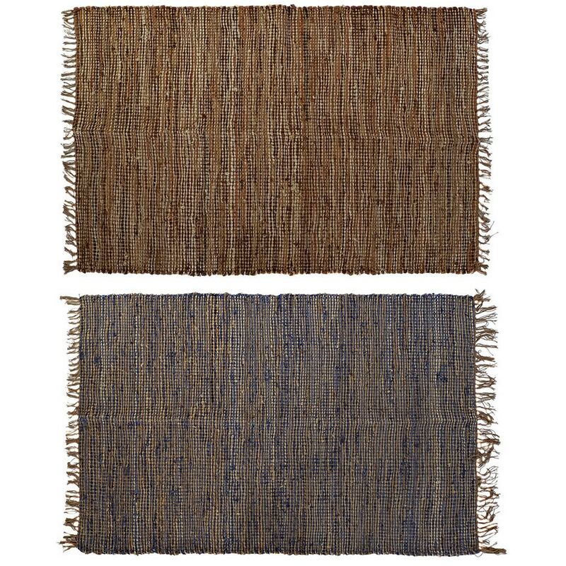 

Alfombra DKD Home Decor Jute Algodón Cuero Indio (2 pcs) (160 x 230 x 1 cm)