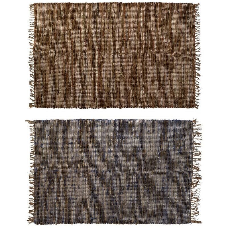 

Alfombra DKD Home Decor Jute Algodón Indio (2 pcs) (120 x 180 x 1 cm)