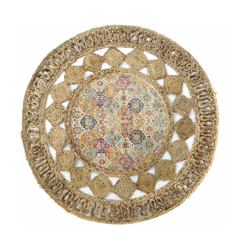 

Alfombra DKD Home Decor Jute Chenille Árabe (120 x 120 x 0.5 cm)