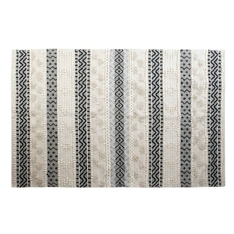 

Alfombra DKD Home Decor Laaj Blanco Algodón Boho (180 x 120 cm)