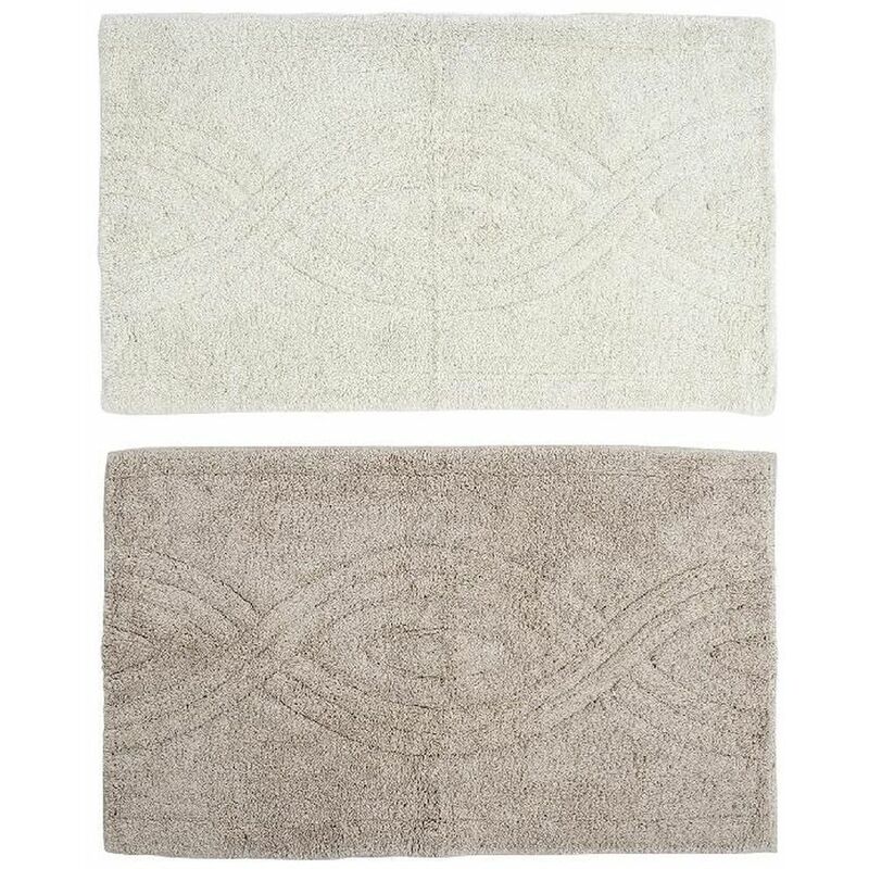 

Alfombra DKD Home Decor Marrón Beige Algodón (2 pcs) (80 x 50 x 2 cm)