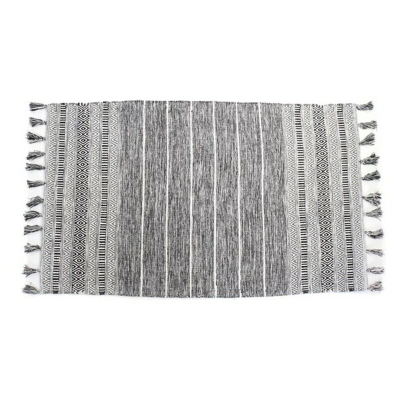 

Alfombra DKD Home Decor Negro Algodón Colonial (230 x 160 cm)