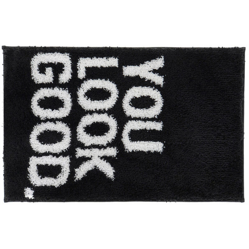 

Alfombra DKD Home Decor You Look Good Negro Microfibra (50 x 80 x 80 cm)