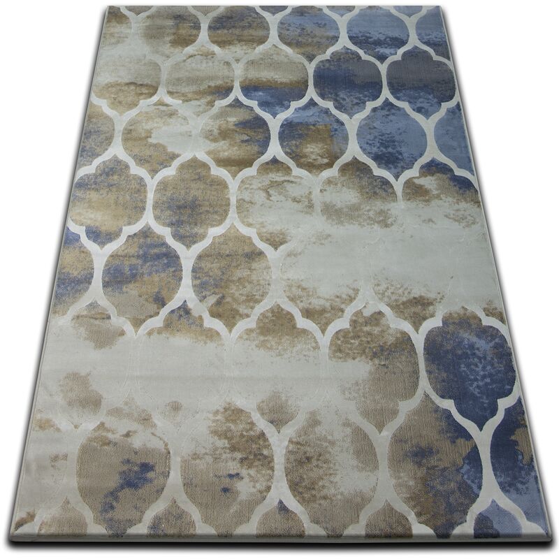 Rugsx - Alfombra drop jasmine 761 beige oscuro/azul beige 133x190 cm