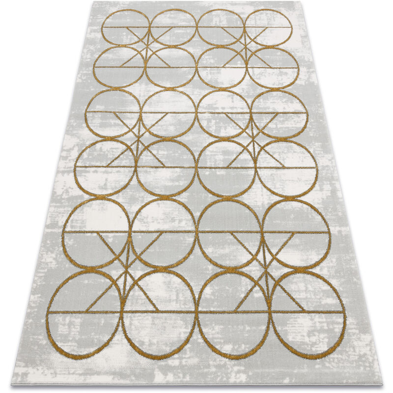 

Rugsx - Alfombra EMERALD exclusivo 1010 glamour, elegante circulos crema / oro Tonos de beige 160x220 cm