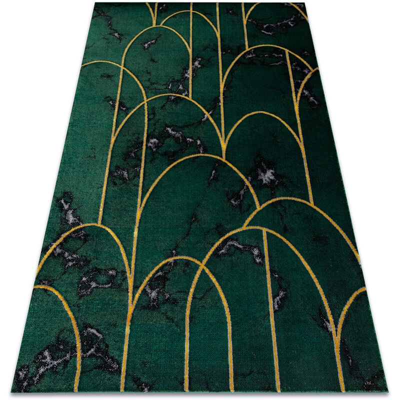 

Rugsx - Alfombra EMERALD exclusivo 1016 glamour, elegante art deco, mármol botella verde / oro Tonos de verde 160x220 cm