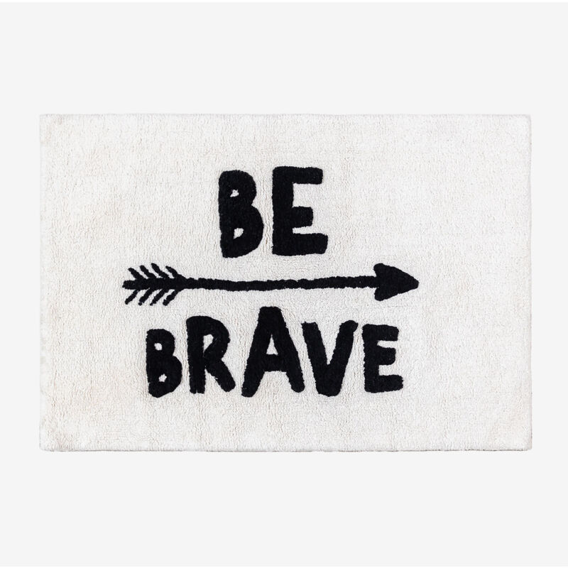 

Alfombra en Algodón (60X90 CM) Brave Kids Blanco - Negro - Sklum