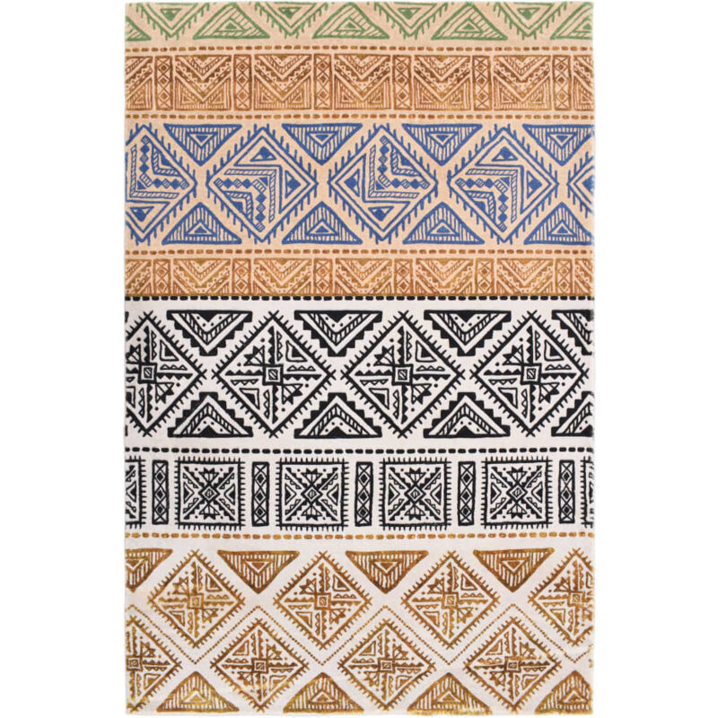 

vidaXL Alfombra estampada multicolor poliéster 160x230 cm - Multicolor
