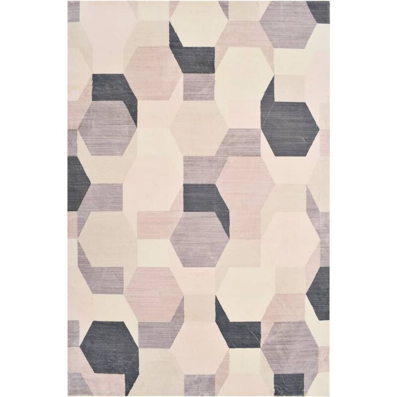

Alfombra estampada poliéster multicolor 120x170 cm