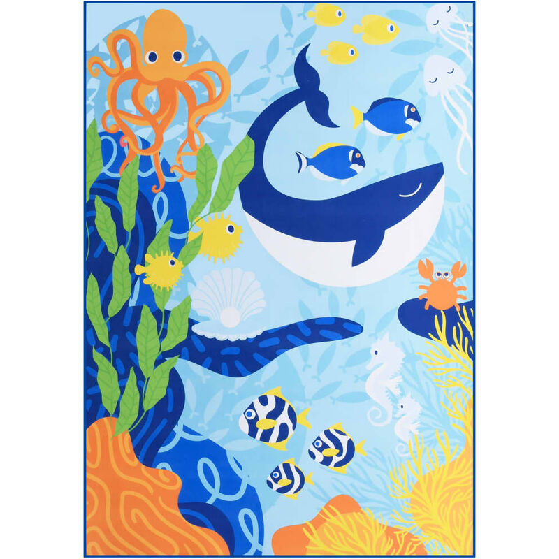 

Alfombra estampada tela multicolor 120x160 cm - Multicolor - Vidaxl