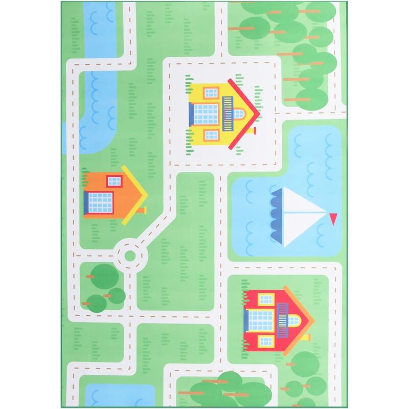 

vidaXL Alfombra estampada tela multicolor 160x230 cm - Multicolor