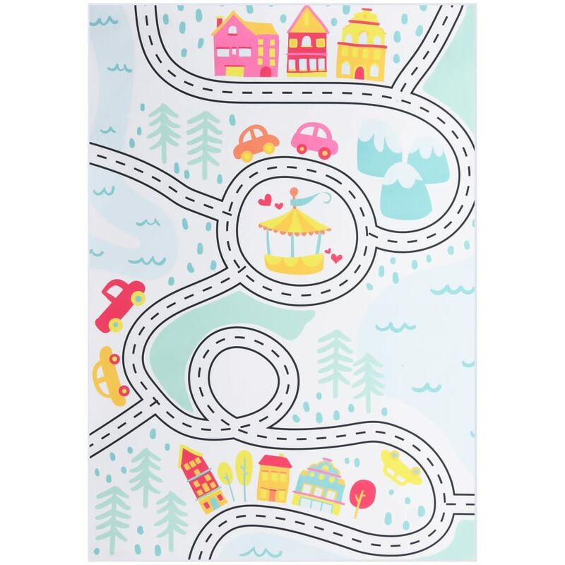 

Alfombra estampada tela multicolor 120x160 cm - Multicolor - Vidaxl