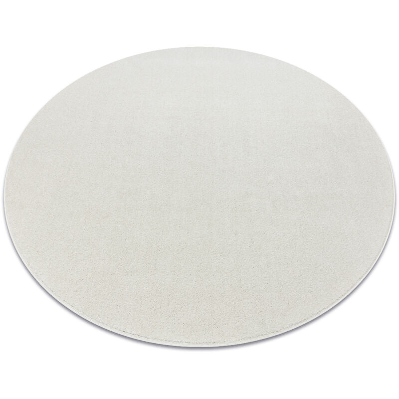 Alfombra ETON PLUS círculo color crema, monocromática, uniforme, lisa beige circulo 120 cm