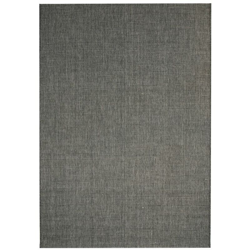 

Alfombra exterior/interior 80x150 apariencia sisal gris oscuro