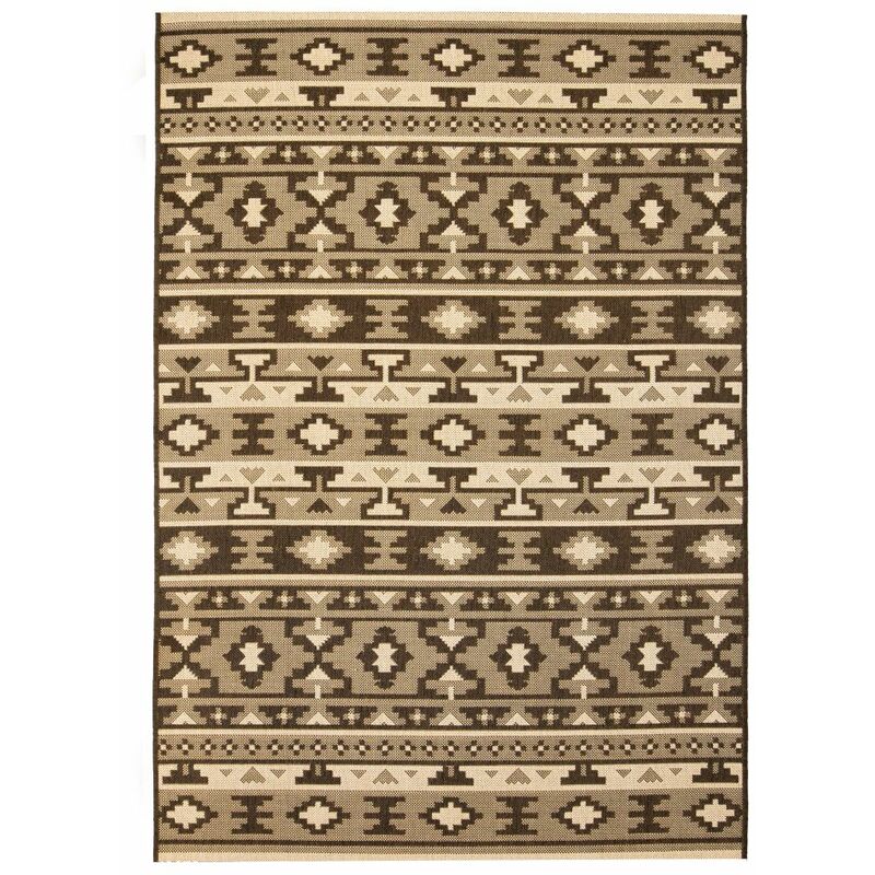

Alfombra exterior/interior 80x150 cm look sisal diseno etnico