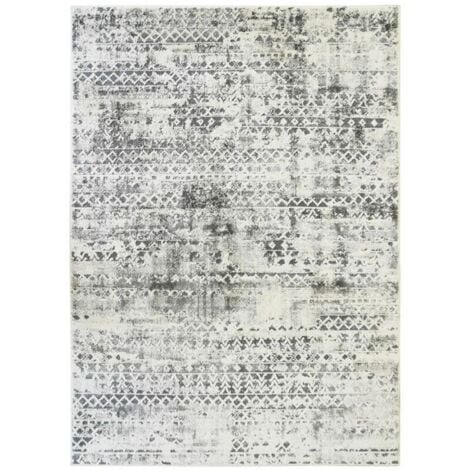 DPZO Alfombra extra suave para salón con estampado en crema y plata, 120x170