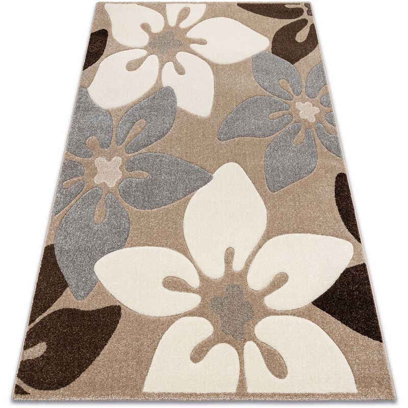 

Alfombra FEEL 1602/15055 Flores beige/gris Tonos de beige 140x190 cm