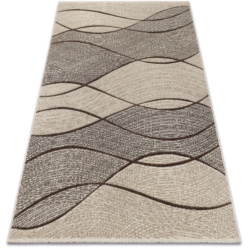 

Alfombra FEEL 5675/15033 Olas marrón/beige/gris Tonos de marrón 80x150 cm