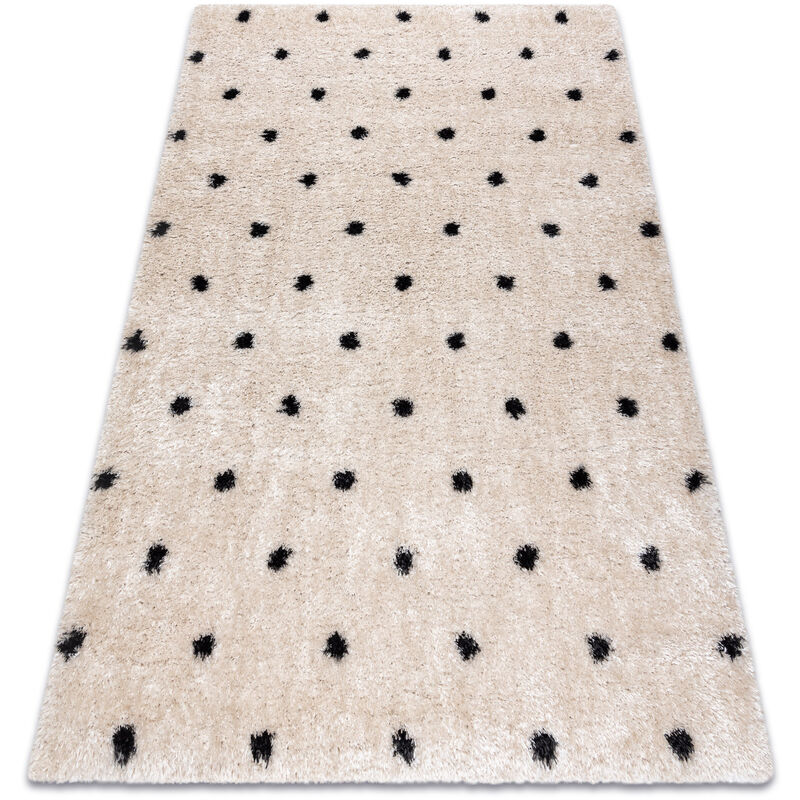 

Alfombra FLUFFY 2370 shaggy puntos - crema / antracita Tonos de beige 120x170 cm