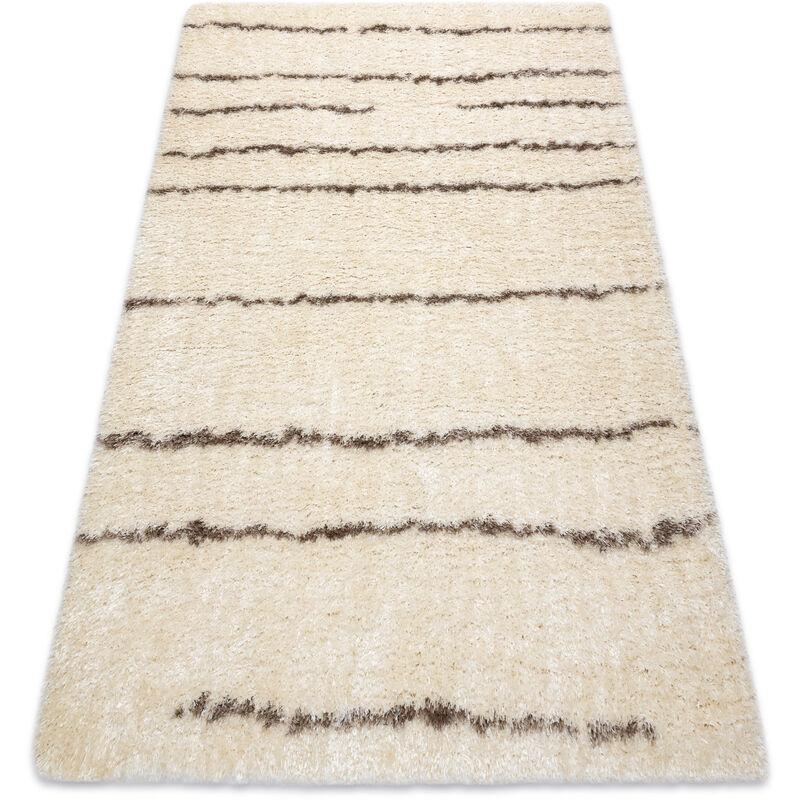 

Rugsx - Alfombra FLUFFY 2371 shaggy rayas - crema / beige Tonos de beige 60x100 cm