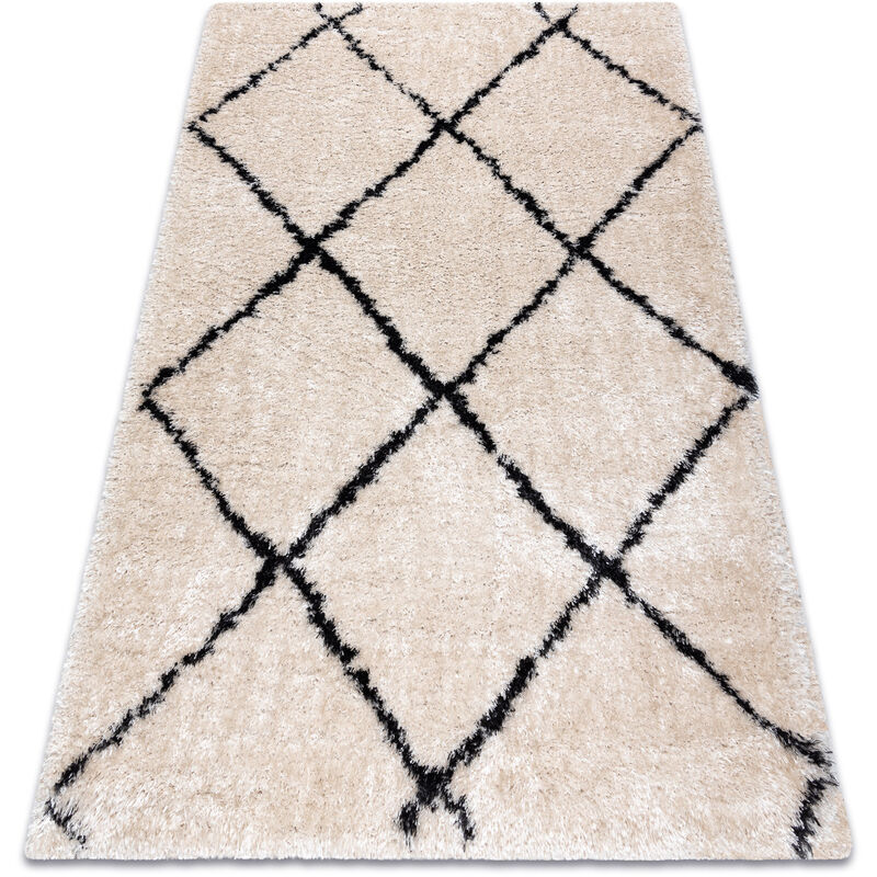 

Rugsx - Alfombra FLUFFY 2373 shaggy conducción - crema / antracita Tonos de beige 200x290 cm