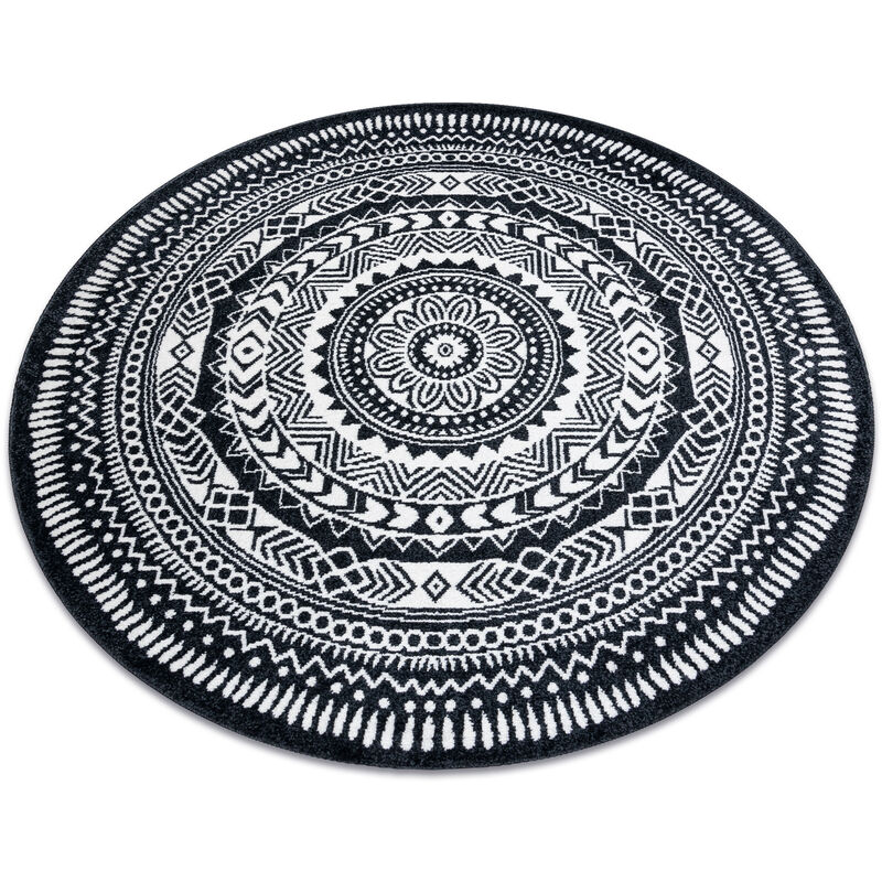 

Rugsx - Alfombra FUN Napkin servilleta circulo - negro Negro circulo 160 cm