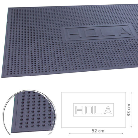 ALFOMBRA GOMA HOLA 33X52CM