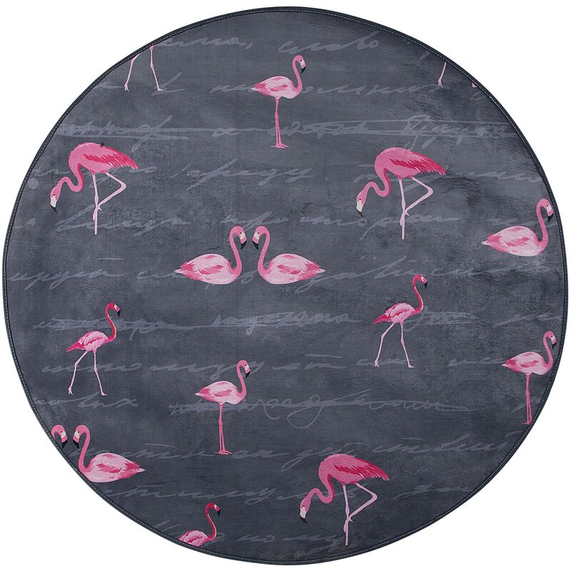 

Alfombra gris ⌀ 120 cm KERTE