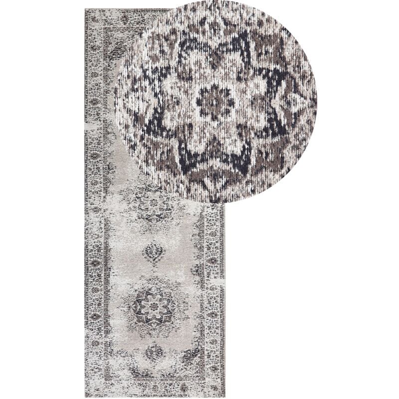 

Alfombra beige/gris 60 x 180 cm ALMUS