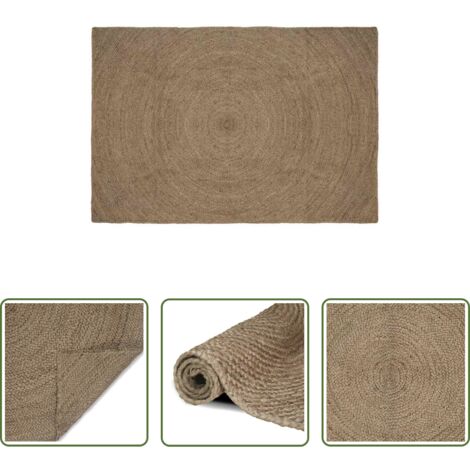 Alfombra gris -  Alfombras de área Rectangular Gris 240 x 340 cm yute