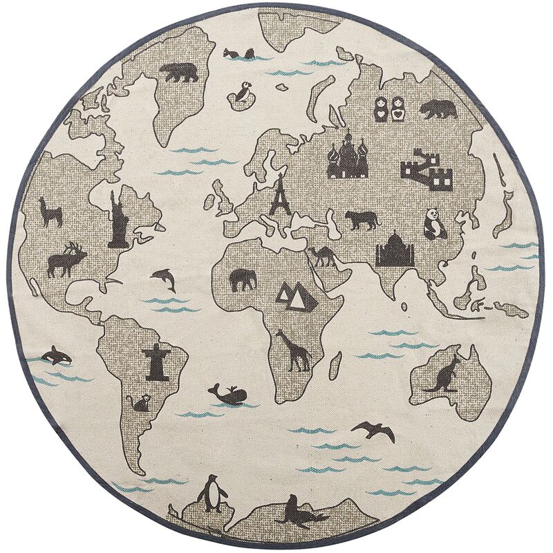 

Alfombra gris/beige ⌀ 120 cm KESDA