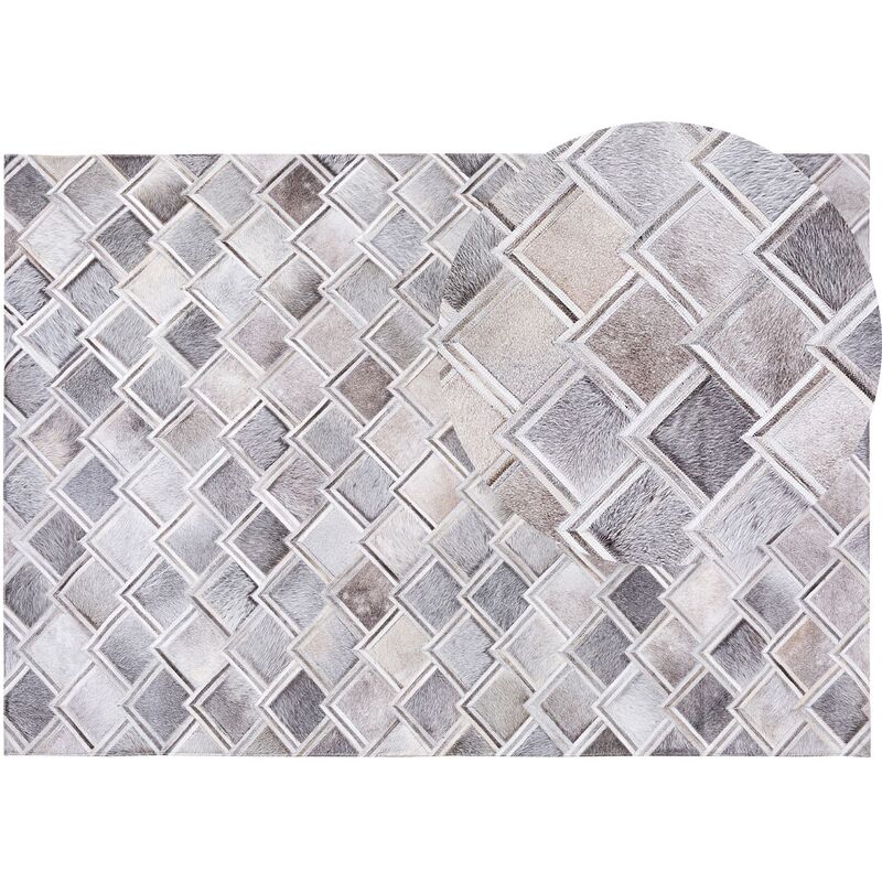 

Alfombra gris de piel 160x230 cm AGACLI