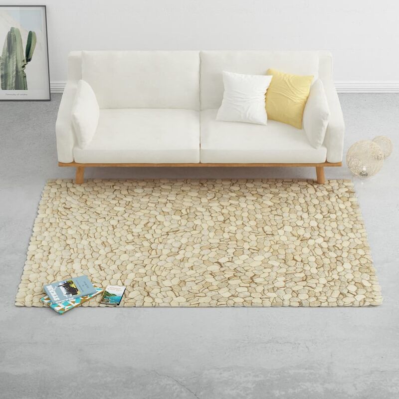 

Alfombra guijarros lana beige/gris/marrón/chocolate 140x200cm