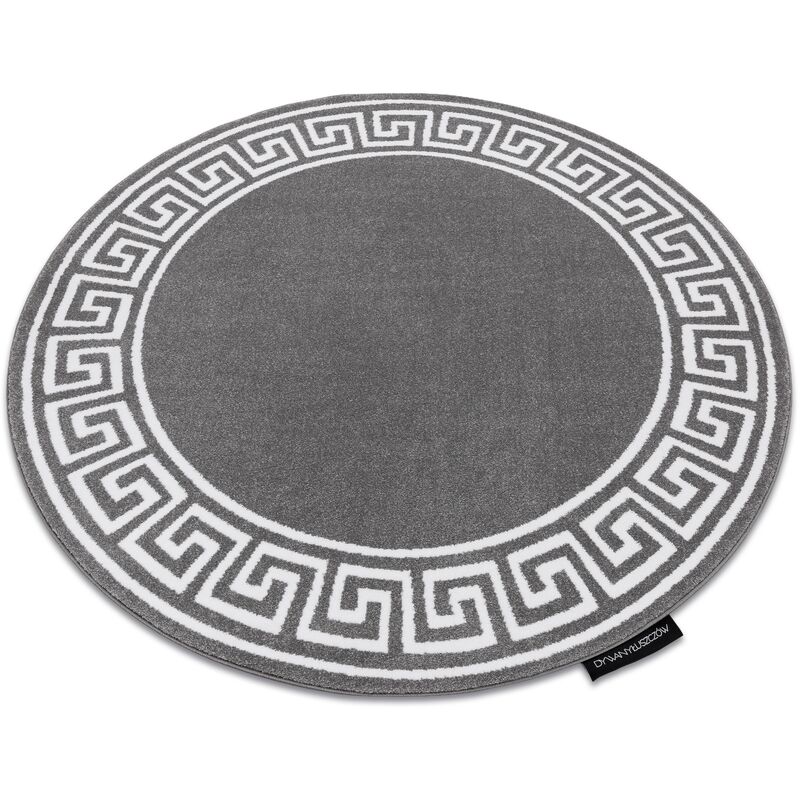 

Rugsx - Alfombra HAMPTON Grecos círculo gris Tonos de gris y plata circulo 120 cm