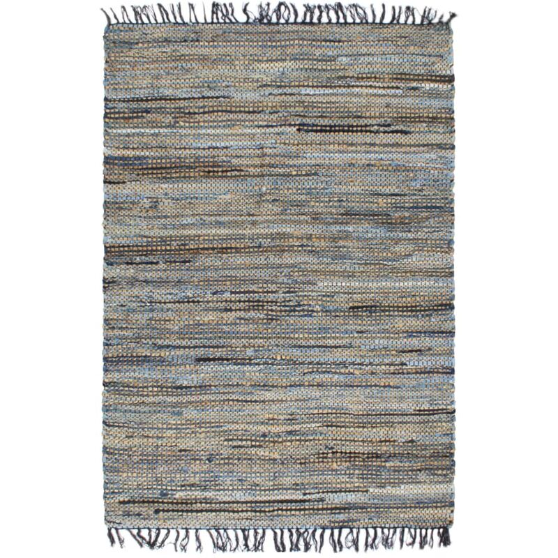 

Alfombra hecha a mano Chindi vaquero yute multicolor 160x230 cm - Multicolor