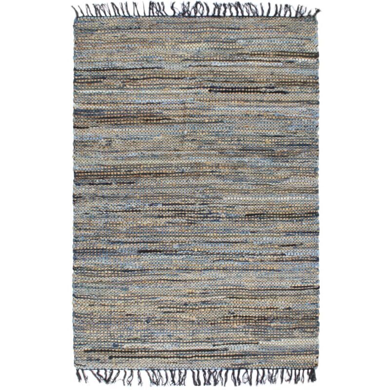 

vidaXL Alfombra hecha a mano Chindi vaquero yute multicolor 160x230 cm - Multicolor