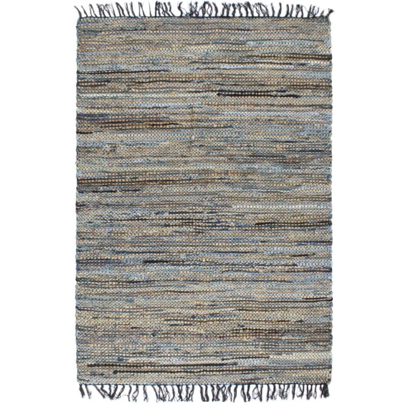 

Alfombra hecha a mano Chindi vaquero yute multicolor 200x290 cm - Multicolor