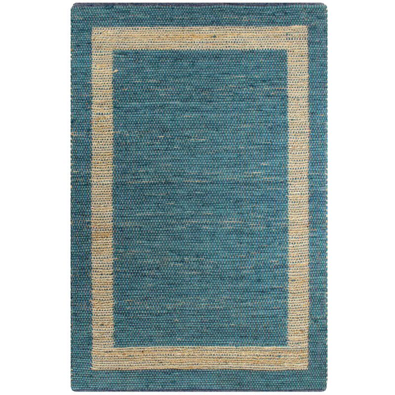 

Alfombra hecha a mano de yute azul 120x180 cm - Azul