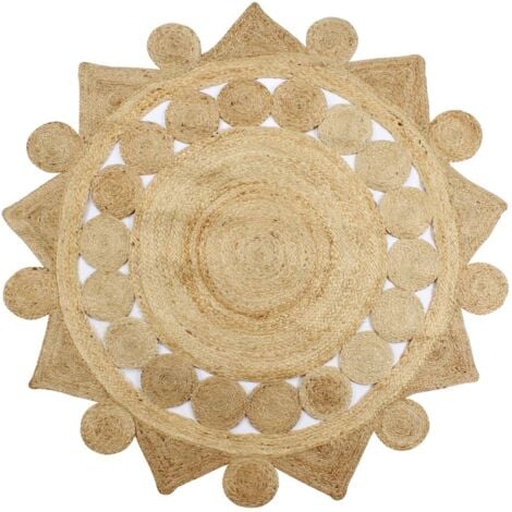 hecha a mano de yute trenzado 90 cm vidaXL