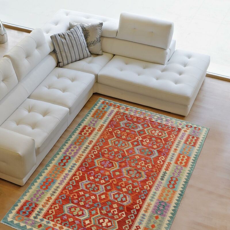 

Alfombra oriental Peshawar 4 1A2T Lana multicolor - Multicolore