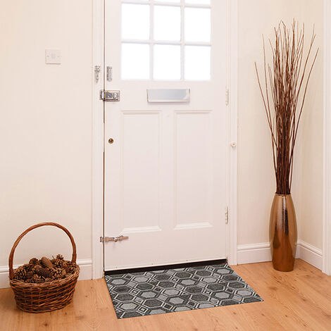 Alfombra Hexa marrón - 155 cm - 15 m