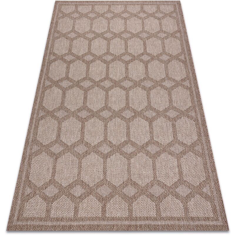 

Alfombra HOUSE sisal 40356 Diamantes, Tejido plano, efecto lanoso beige Tonos de beige 160x220 cm